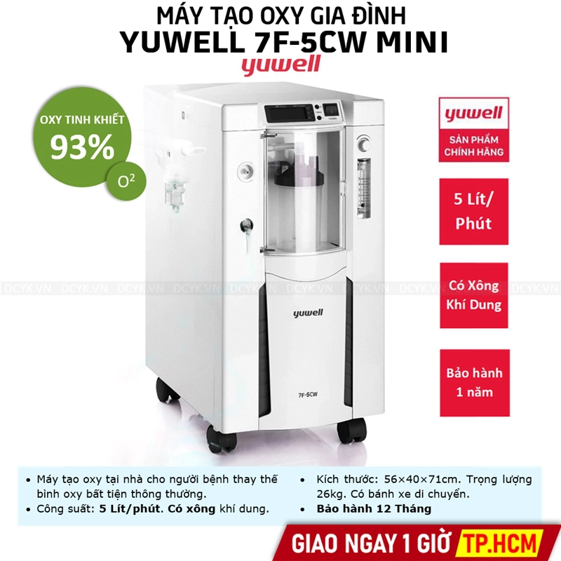 Máy Tạo Oxy Yuwell 7F-5C(W)(5 lít)